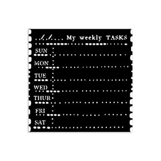 Stamperia - Diary Weekly Planner Thick Stencil