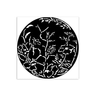 Stamperia - Round Frame with Flowers Thick Stencil