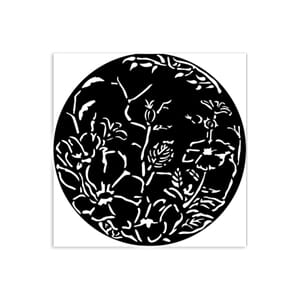 Stamperia - Round Frame with Flowers Thick Stencil