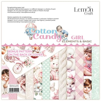 LemonCraft - Cotton Candy Girl Elements & Basic Sm Paper Pad