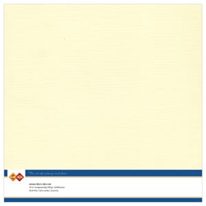 Linen Cardstock - Cream, str 30,5x30,5 cm, 10 stk