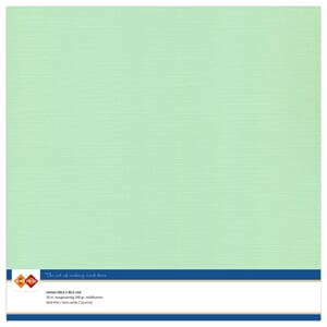 Linen Cardstock - Middle Green, str 30,5x30,5 cm, 10 stk