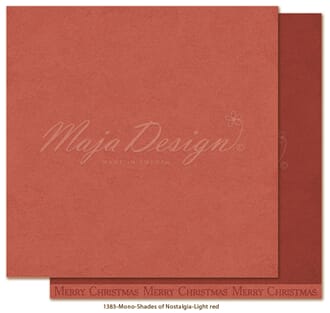 Maja Design: Light red - Christmas Nostalgia Mono