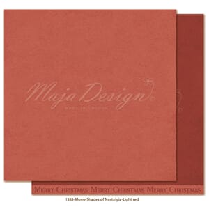 Maja Design: Light red - Christmas Nostalgia Mono