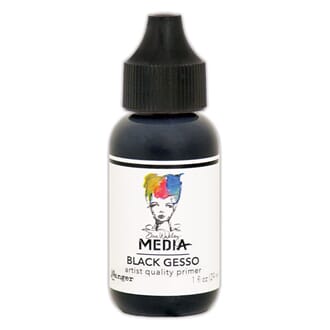 Dina Wakley - MEdia Gesso Black 1 fl oz