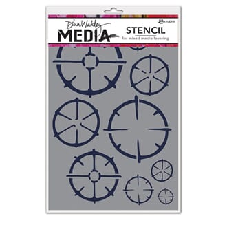 Dina Wakley Media - Wheels Stencils