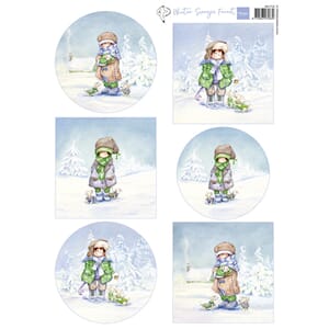 Marianne Design - Winter Forest Hetty's Snoesjes A4 Sheet