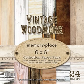 Memory Place - Vintage Woodwork 6x6 Inch Paper Pack