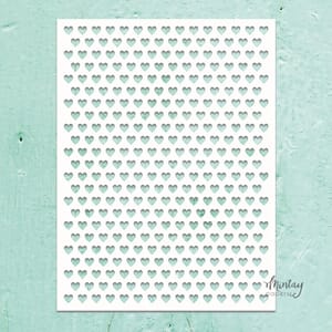 Mintay - Heart to Heart Kreativa Stencil 6x8 Inch