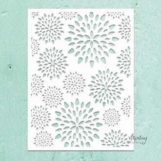 Mintay - Aster Flowers Kreativa Stencil 6x8 Inch