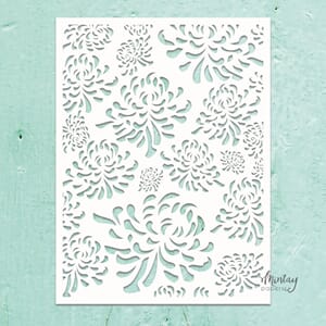 Mintay - Chrysanthemum Kreativa Stencil 6x8 Inch