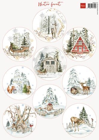 Marianne Design - Winter Forest A4 Sheet