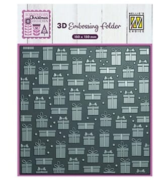 Nellie Snellen - Presents 3D Embossing Folder