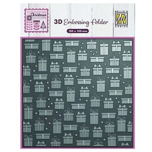 Nellie Snellen - Presents 3D Embossing Folder