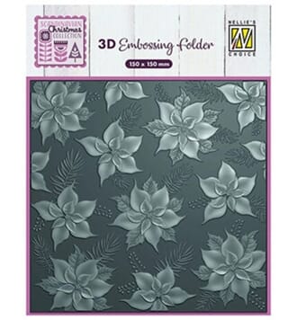 Nellie Snellen - Poinsettia 3D Embossing Folder