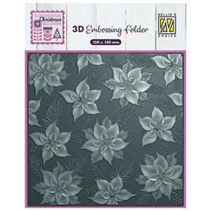 Nellie Snellen - Poinsettia 3D Embossing Folder