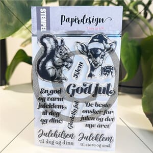 Papirdesign - Julens søte julehilsen Clear Stamps