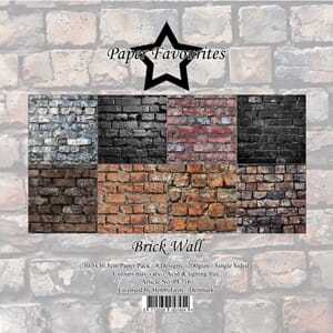 Paper Favourites Brick Wall 12x12 Inch Paper Pack