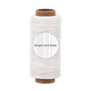 Simple and Basic - Soft White Polyester Thread, 50m