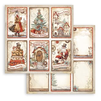 Stamperia: 6 Cards - Gear up for Christmas