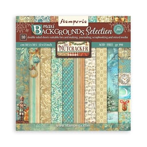 Stamperia - The Nutcracker 12x12 Inch Maxi Backgrounds Pack