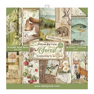 Stamperia: Forest Paper Pack, 12x12, 10/Pkg