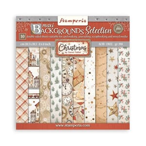 Stamperia - Gear up for Christmas 8x8 Inch Paper Pack Maxi B