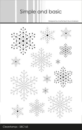 Simple and Basic - Snowflake Background Clear Stamps