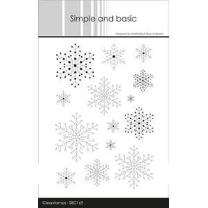 Simple and Basic - Snowflake Background Clear Stamps