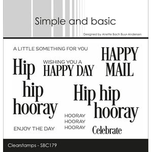 Simple and Basic - Hip Hip Hooray A7 Clear Stamp