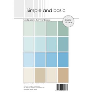 Simple and Basic - Summer Breeze A5 Solid Papers