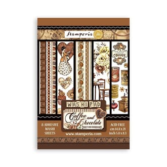 Stamperia - Coffee and Chocolate A5 Washi Pad