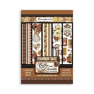 Stamperia - Coffee and Chocolate A5 Washi Pad