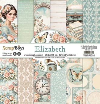 ScrapBoys - Elizabeth 12x12 Inch Paper Pad