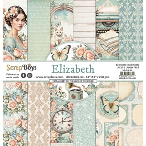 ScrapBoys - Elizabeth 12x12 Inch Paper Pad