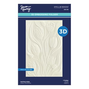 Spellbinders - Twirling Tulips 3D Embossing Folder