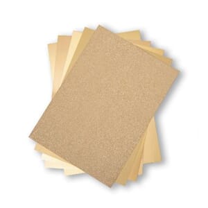 Sizzix - Gold Opulent Cardstock Pack, 50/Pkg