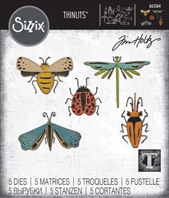 Sizzix - Funky Insects Thinlits Dies By Tim Holtz