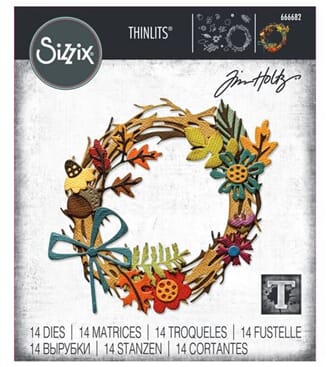 Sizzix - Foliage Wreath Thinlits Die by Tim Holtz Vault