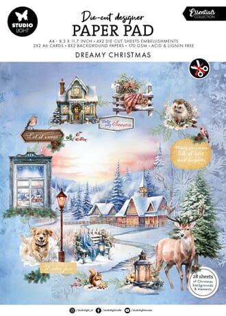 Studio Light - Dreamy Christmas A4 Die-cut Paper Pad