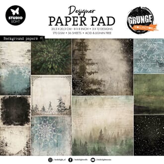 Studio Light - Background Papers Grunge Design Paper Pad