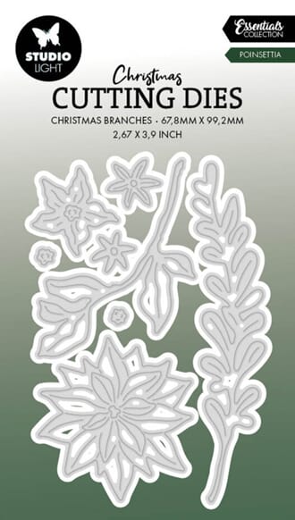 Studio Light - Poinsettia Christmas Essentials Cutting Dies