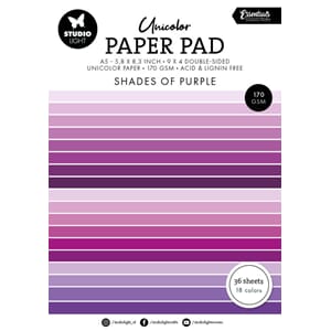 Studio Light - Shades Of Purple A5 Unicolor Paper Pad