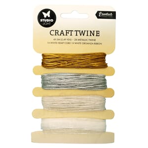 Studio Light - Metallic Twine/Hemp Cord/Organza Ribbon