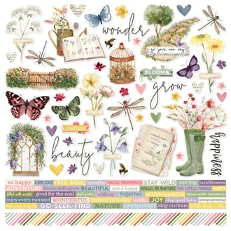 Simple Stories - Simple Vintage Meadow Flowers Stickers