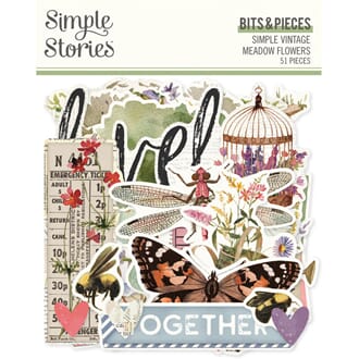 Simple Stories - Simple Vintage Meadow Flowers Bits & Pieces