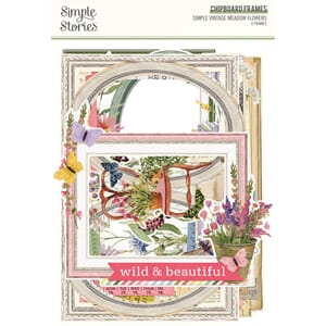 Simple Stories - Meadow Flowers Chipboard Frames