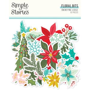 Simple Stories - Snow Pine Lodge Floral Bits & Pieces