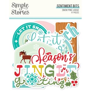 Simple Stories - Snow Pine Lodge Sentiment Bits & Pieces