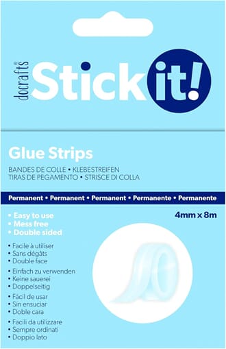 Glue Strips 4mm x8 m 3D Transparent Dots